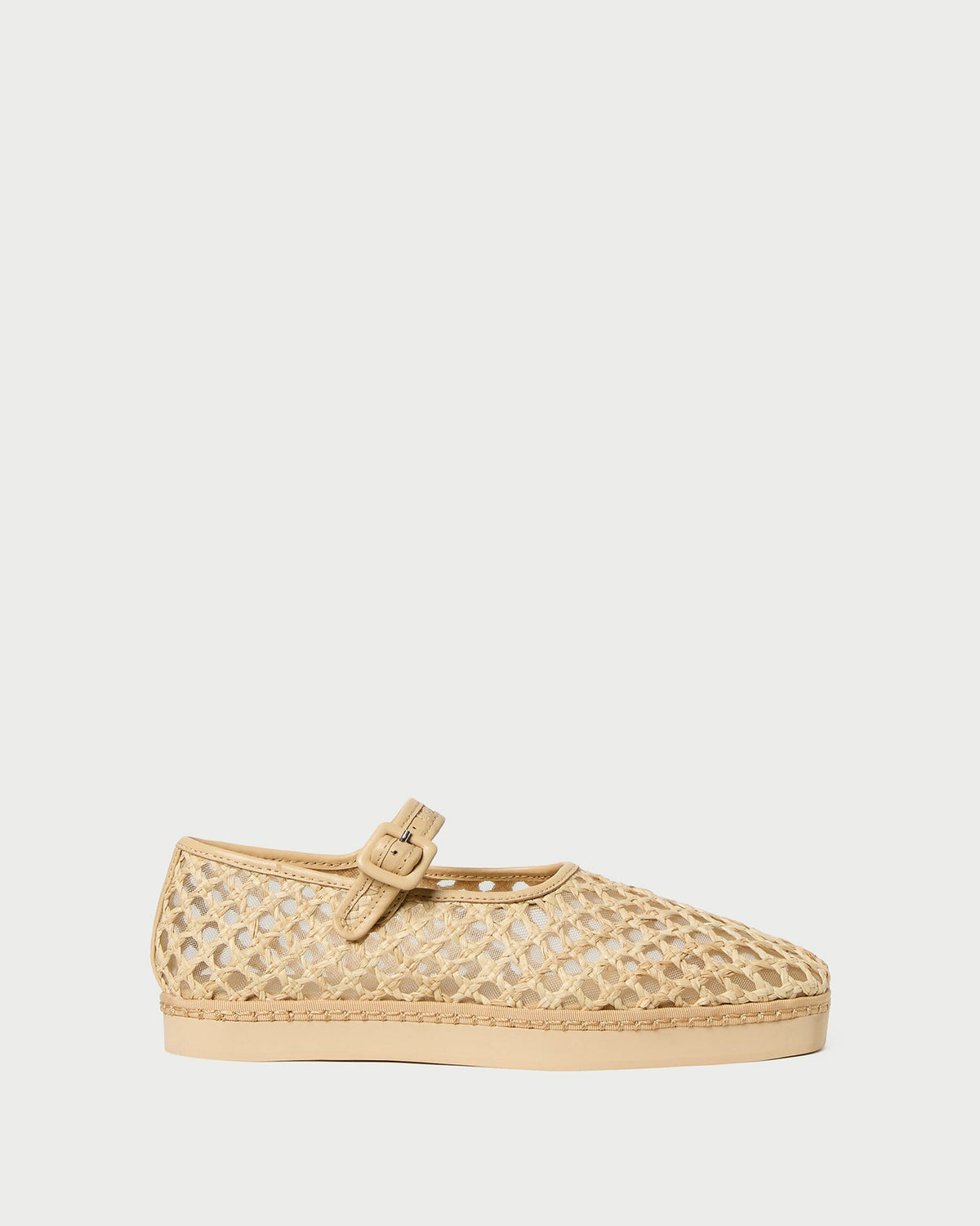 Loeffler Randall Rita Natural Netted Mary Jane