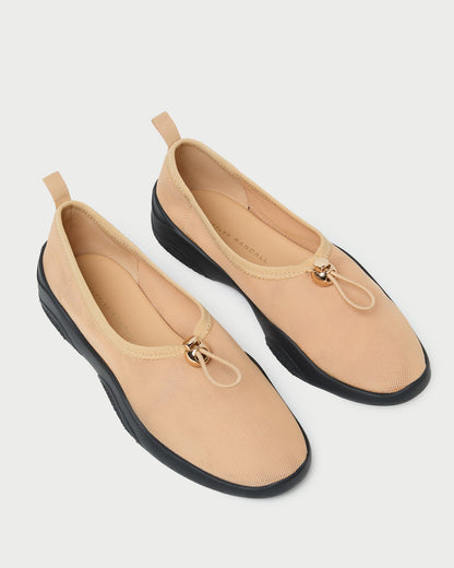 Loeffler Randall Raina Caramel Mesh Flat