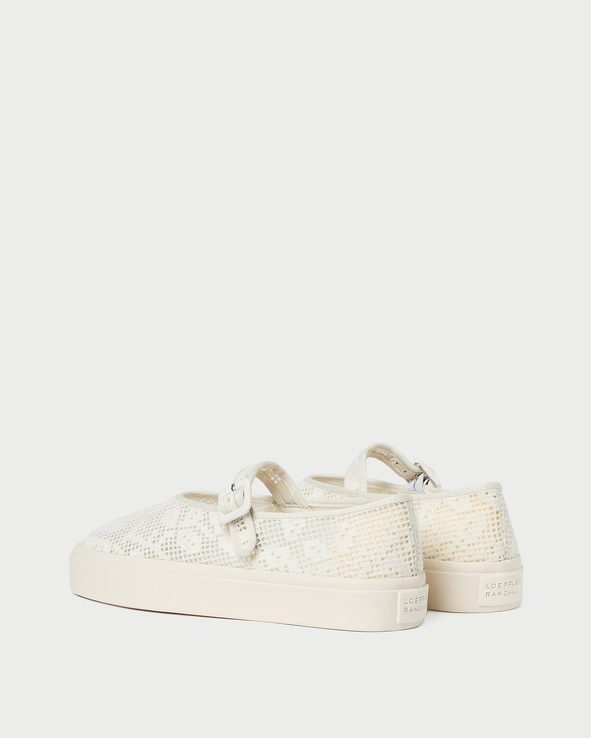 Loeffler Randall Cooper Cream Lace Mary Jane Sneaker