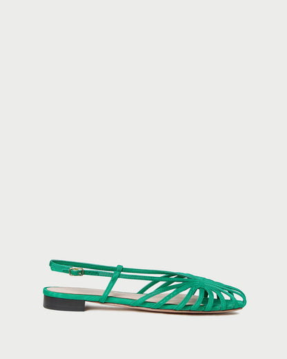 Loeffler Randall Devon Green Moiré Slingback Sandal