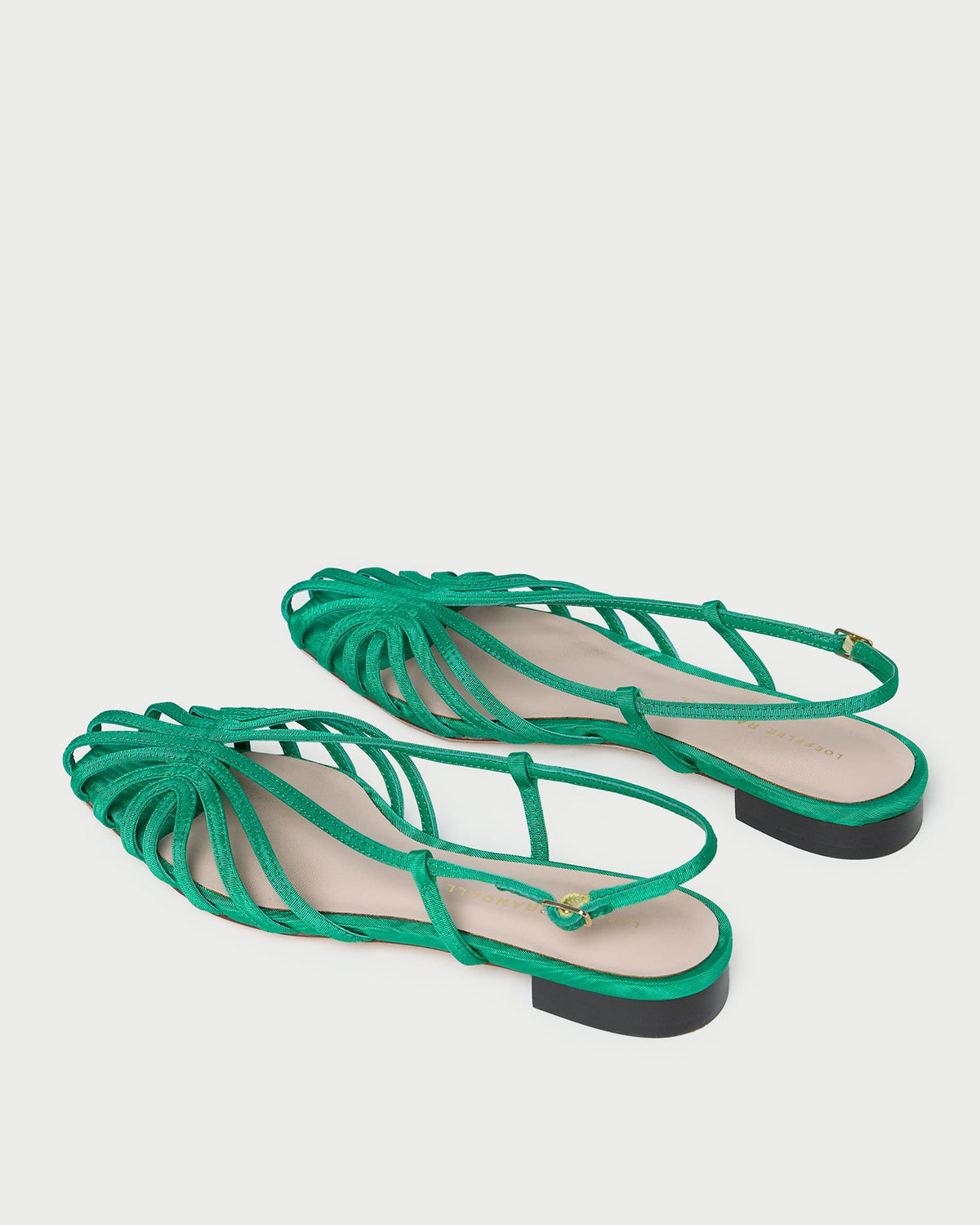 Loeffler Randall Devon Green Moiré Slingback Sandal