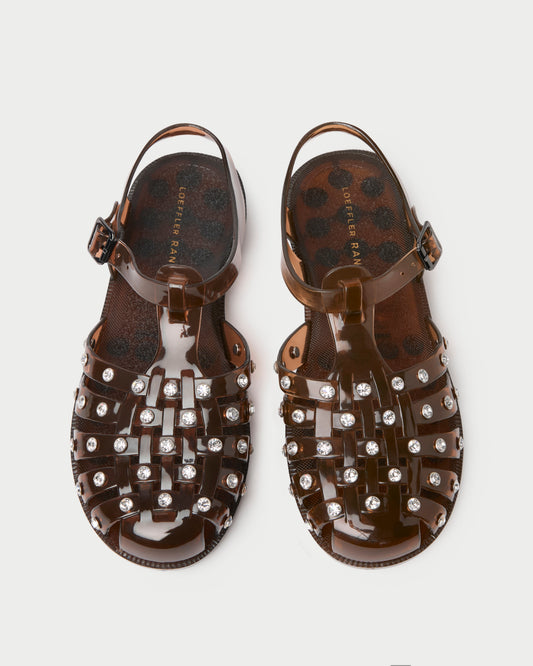 Loeffler Randall Rhys Brown Jelly Sandal