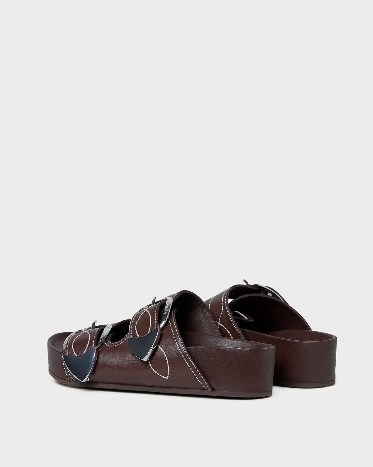 Loeffler Randall Nico Espresso Two-Band Sandal