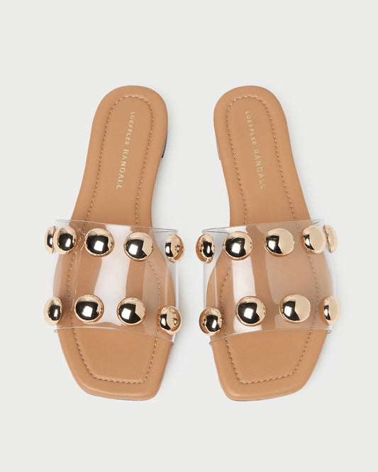 Loeffler Randall Hayes Dune/Champagne Studded Sandal