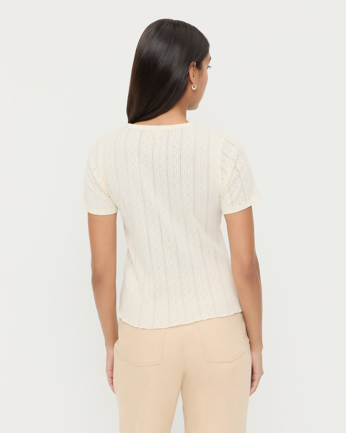 Loeffler Randall Kerri Pointelle Tee
