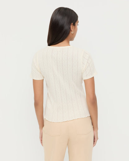Loeffler Randall Kerri Pointelle Tee