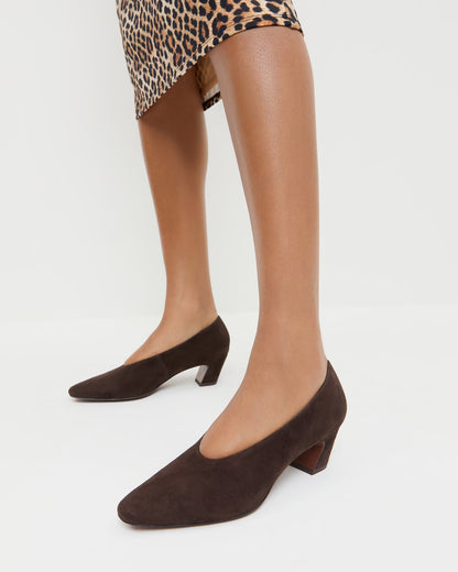Loeffler Randall Neive Brown Suede Low Pump