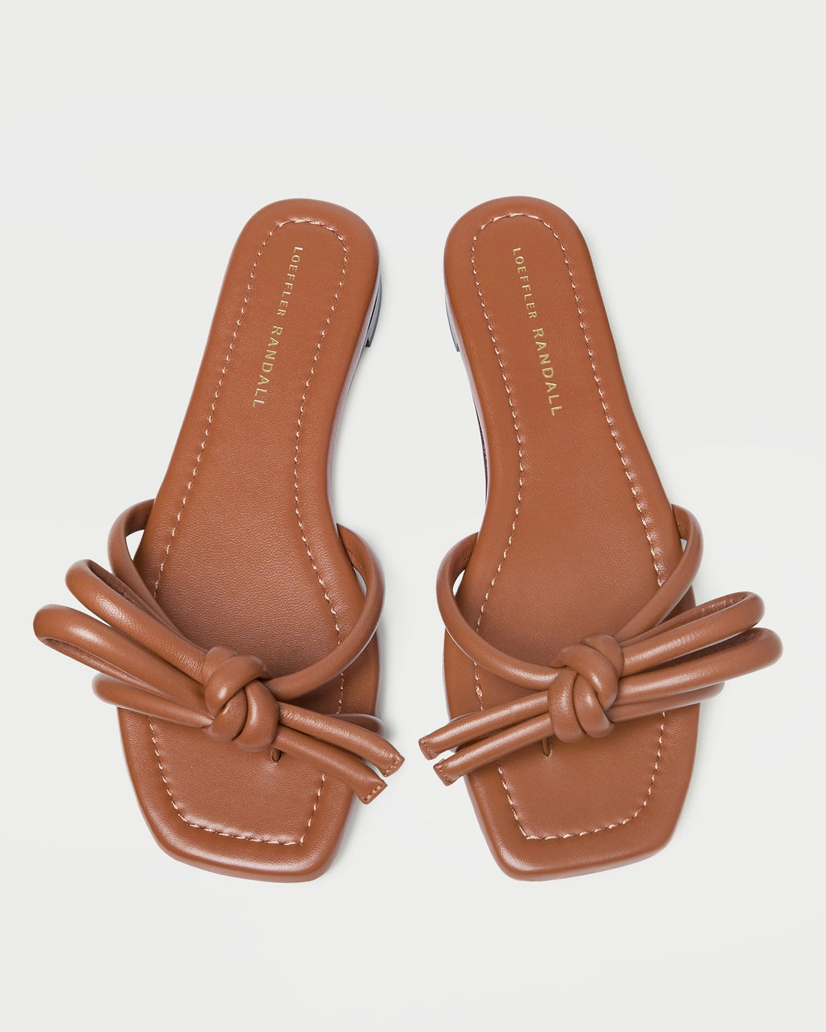 Loeffler Randall Hadley Timber Leather Bow Sandal
