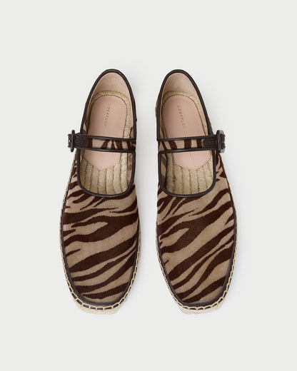 Loeffler Randall Clover Zebra Mesh Espadrille