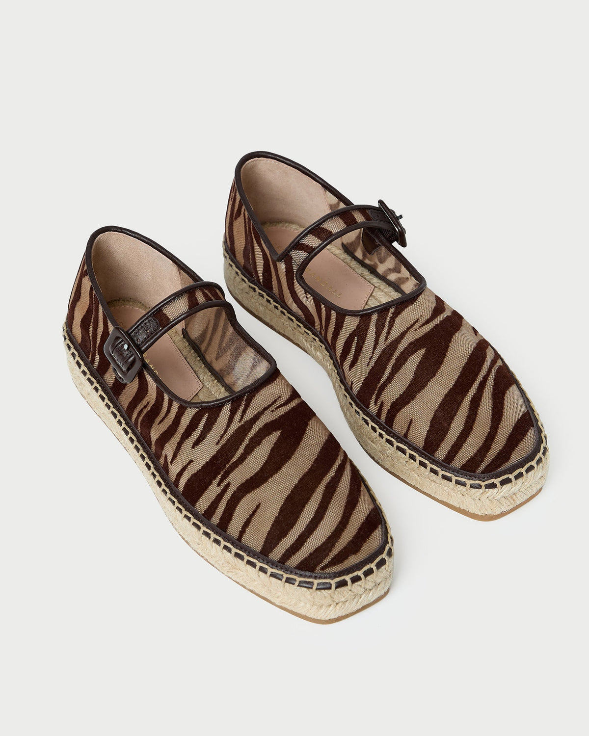 Loeffler Randall Clover Zebra Mesh Espadrille