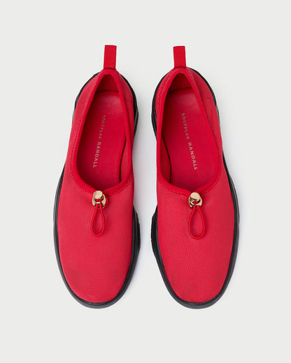 Loeffler Randall Raina Red Mesh Flat