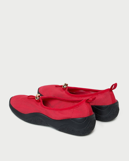 Loeffler Randall Raina Red Mesh Flat