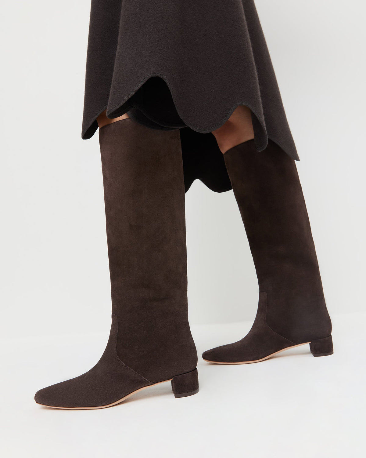 Loeffler Randall Indy Brown Suede Tall Boot