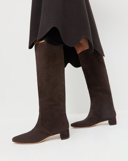 Loeffler Randall Indy Brown Suede Tall Boot