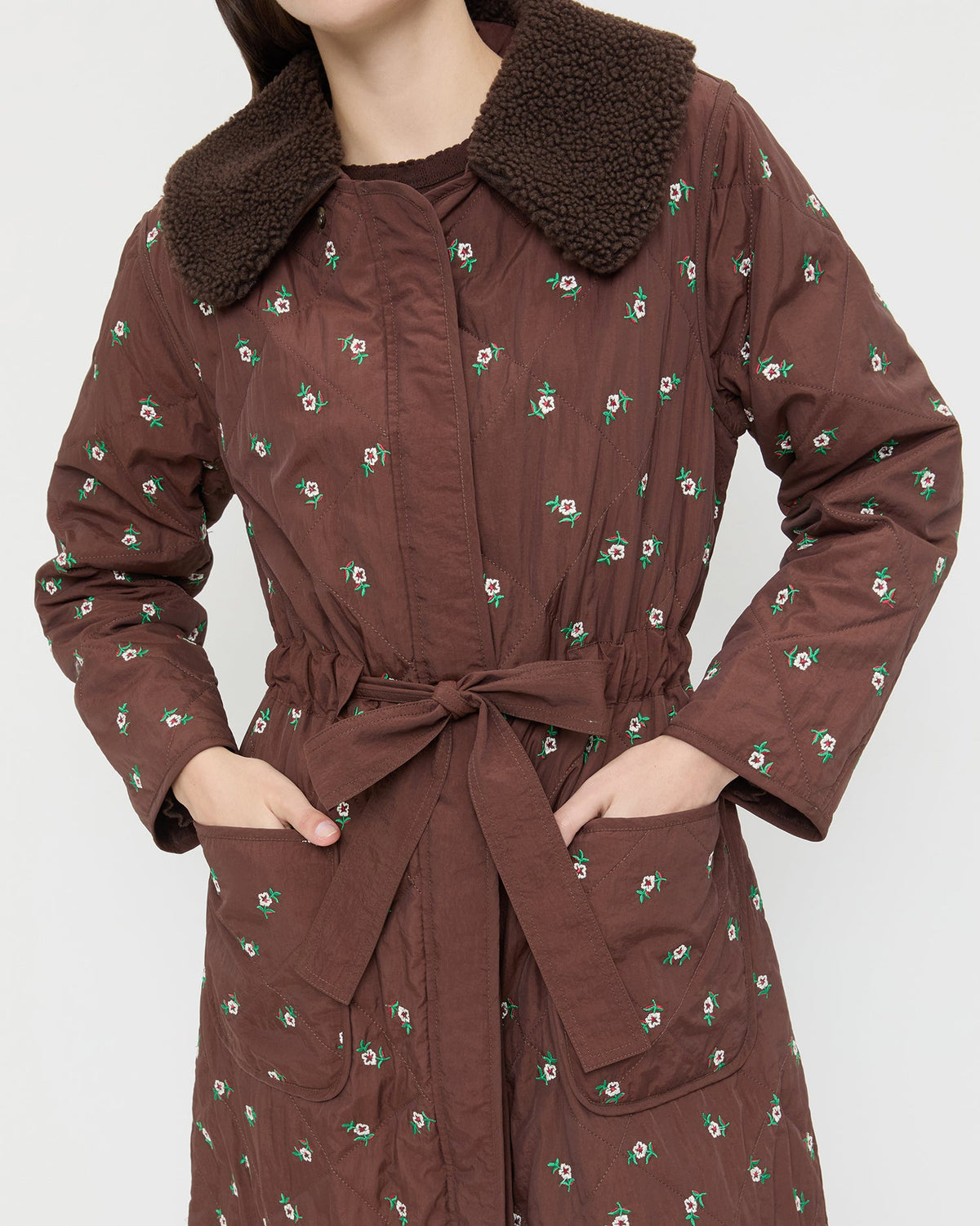 Loeffler Randall Wyatt Quilted Coat