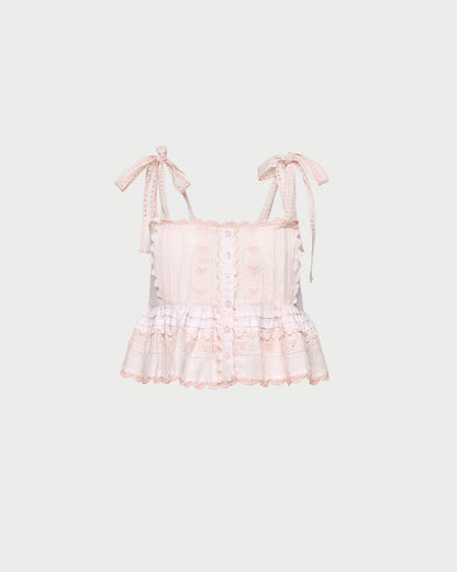 Loeffler Randall Suzie Embroidered Top