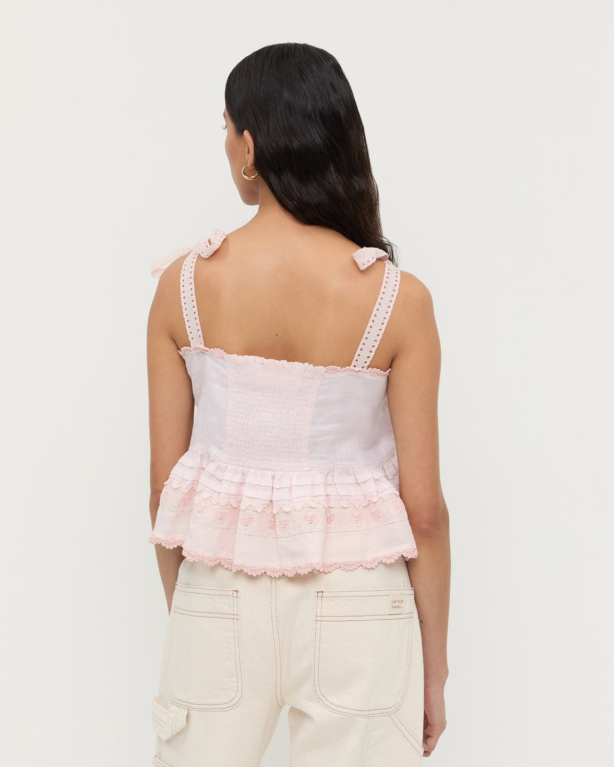 Loeffler Randall Suzie Embroidered Top