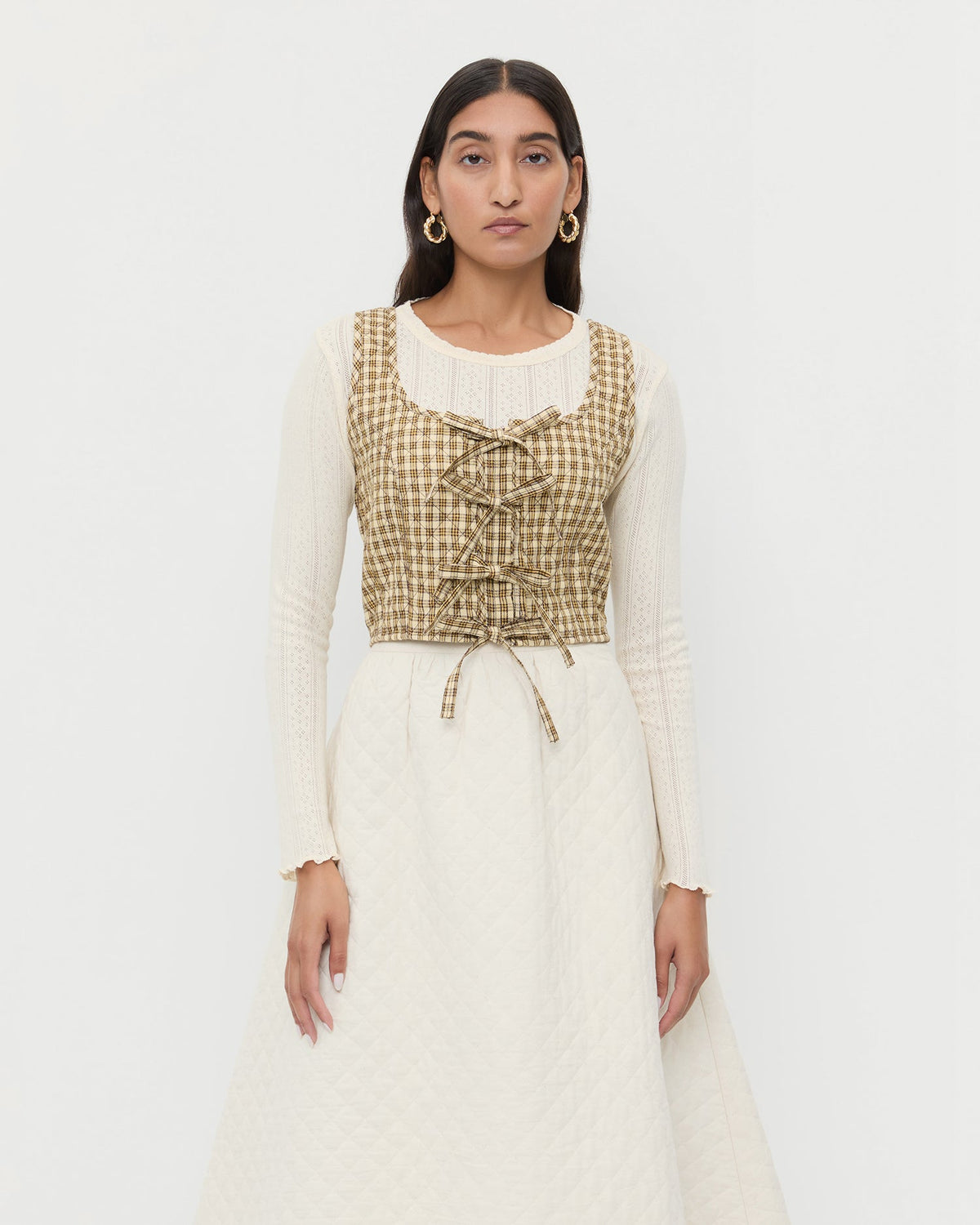 Loeffler Randall Callista Tie-Front Vest