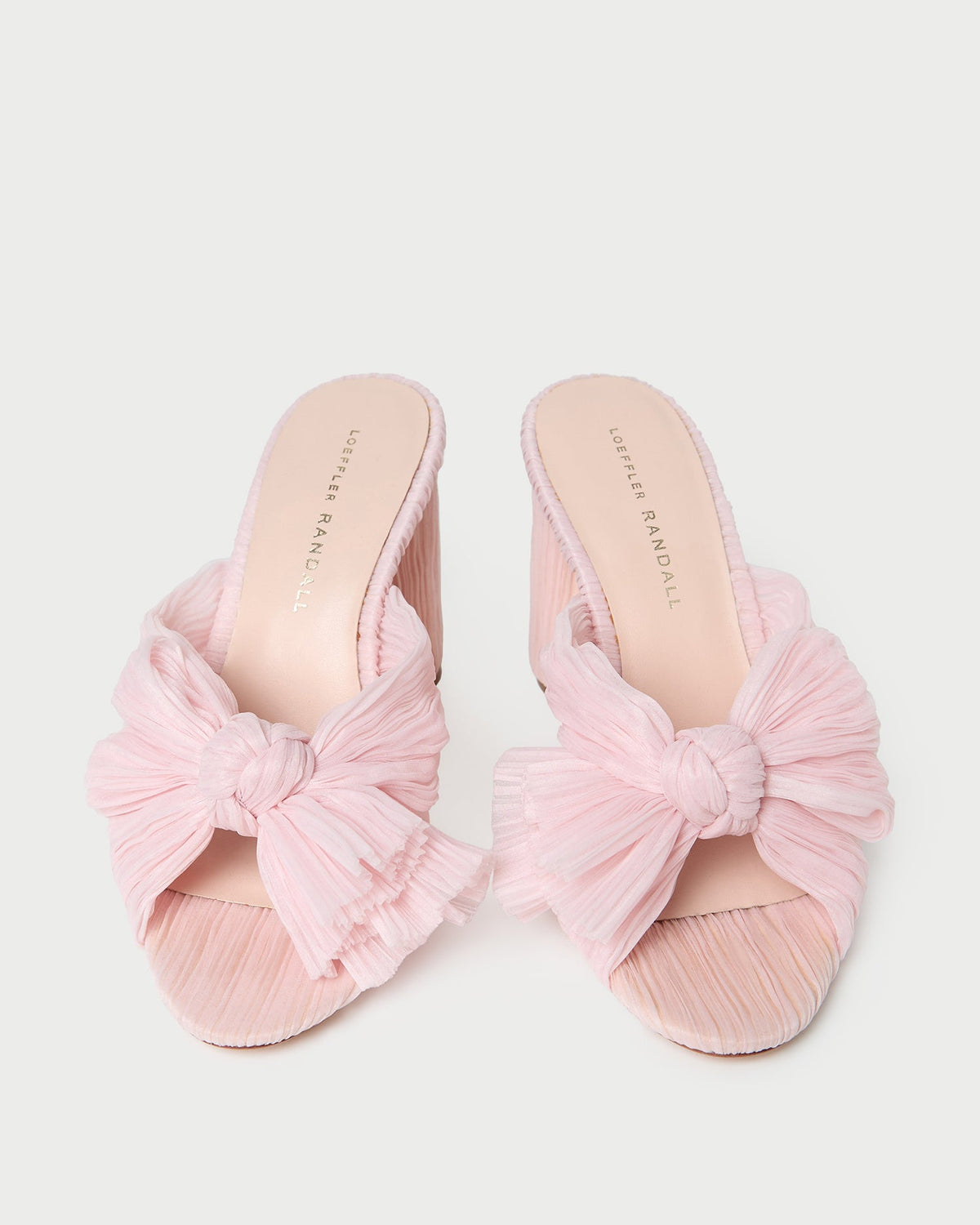 Loeffler Randall Penny Pink Pleated Bow Heel