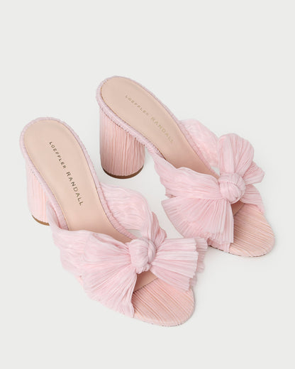 Loeffler Randall Penny Pink Pleated Bow Heel