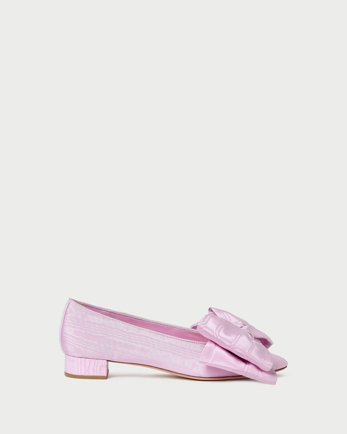 Loeffler Randall Noa Pink Moiré Bow Flat