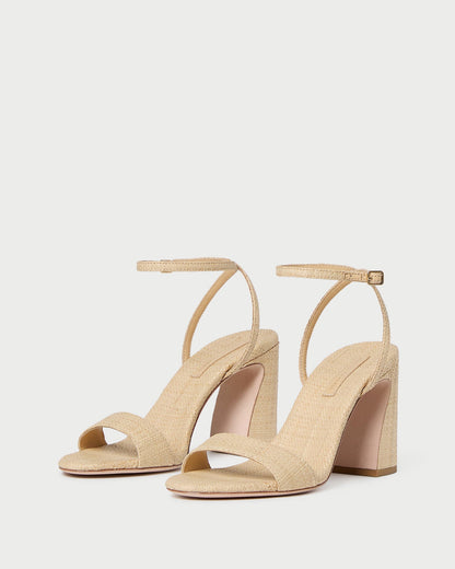 Loeffler Randall Malia Natural Curved-Heel Sandal