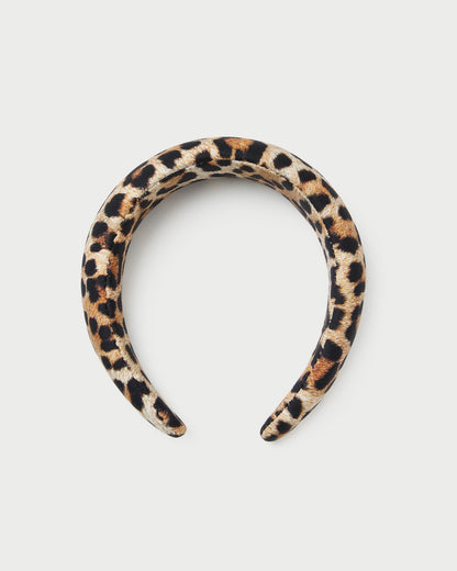 Loeffler Randall Bellamy Leopard Jersey Headband