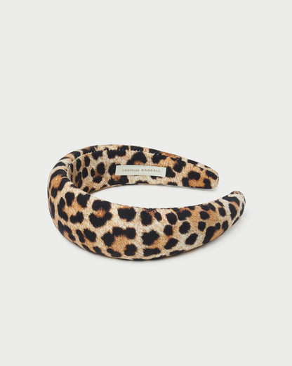 Loeffler Randall Bellamy Leopard Jersey Headband