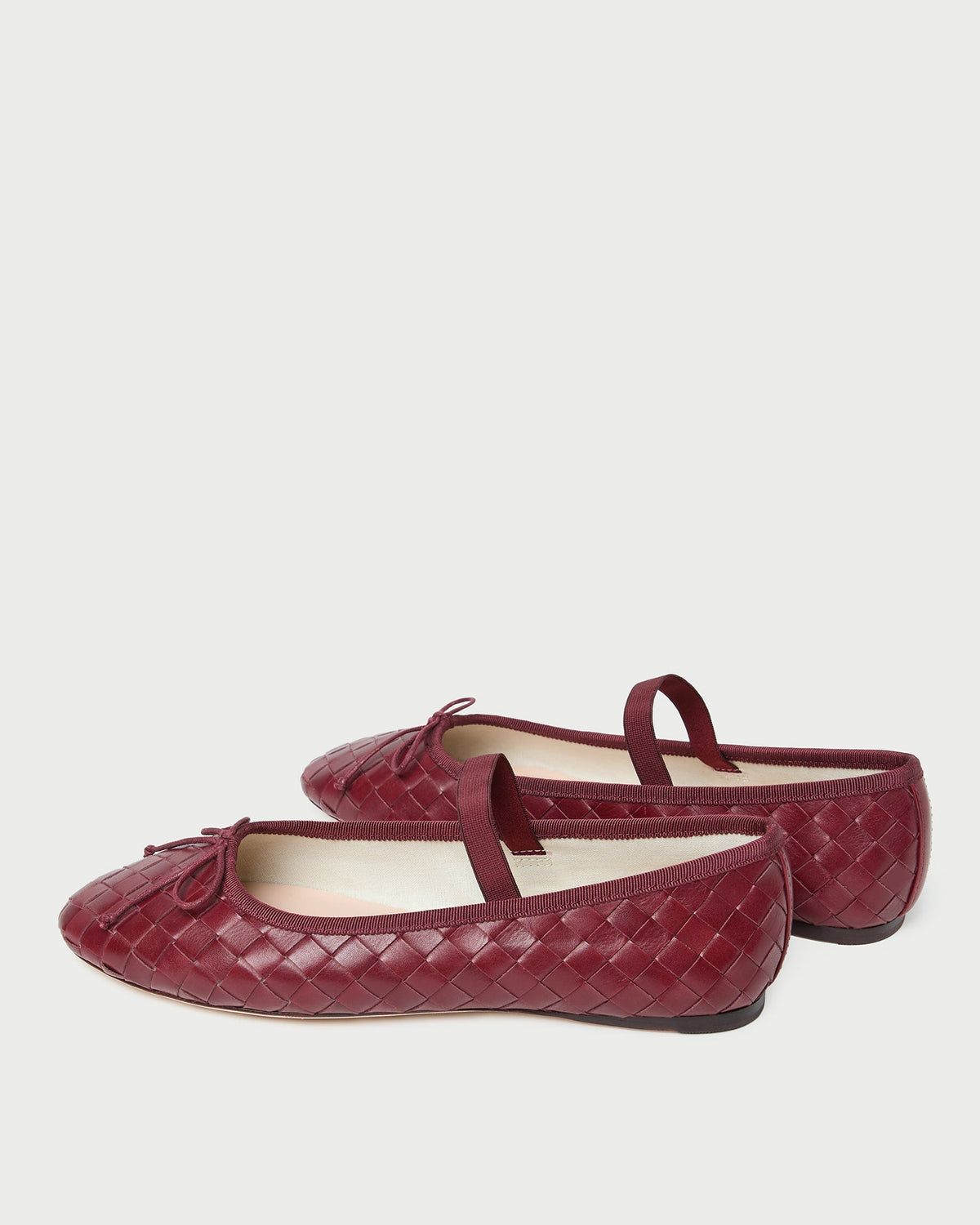 Loeffler Randall Leonie Wine Woven Ballet Flat