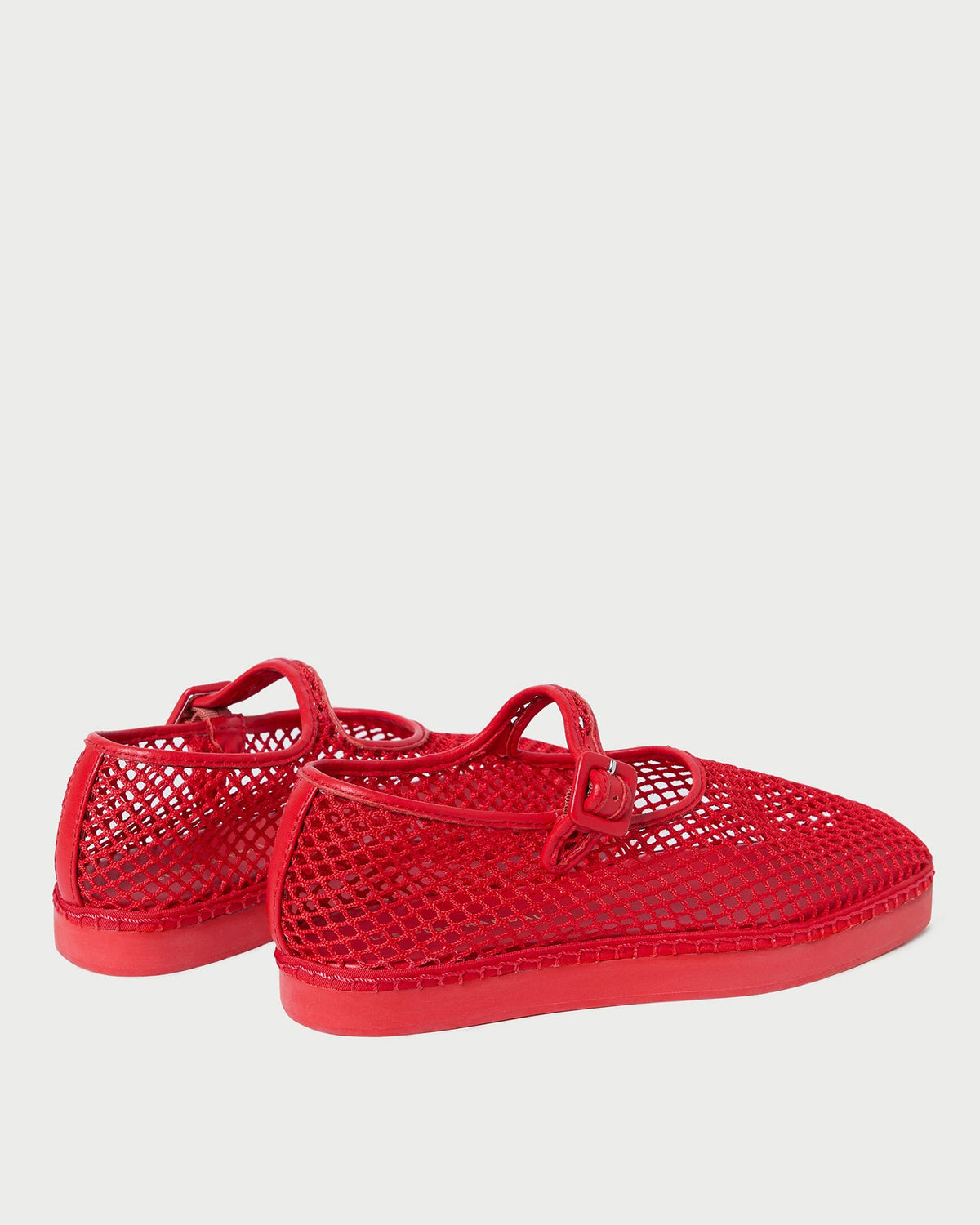 Loeffler Randall Rita Red Netted Mary Jane